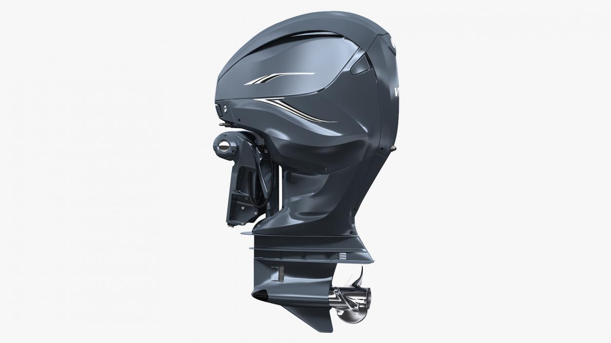 V8 Outboard Boat Motor 3D