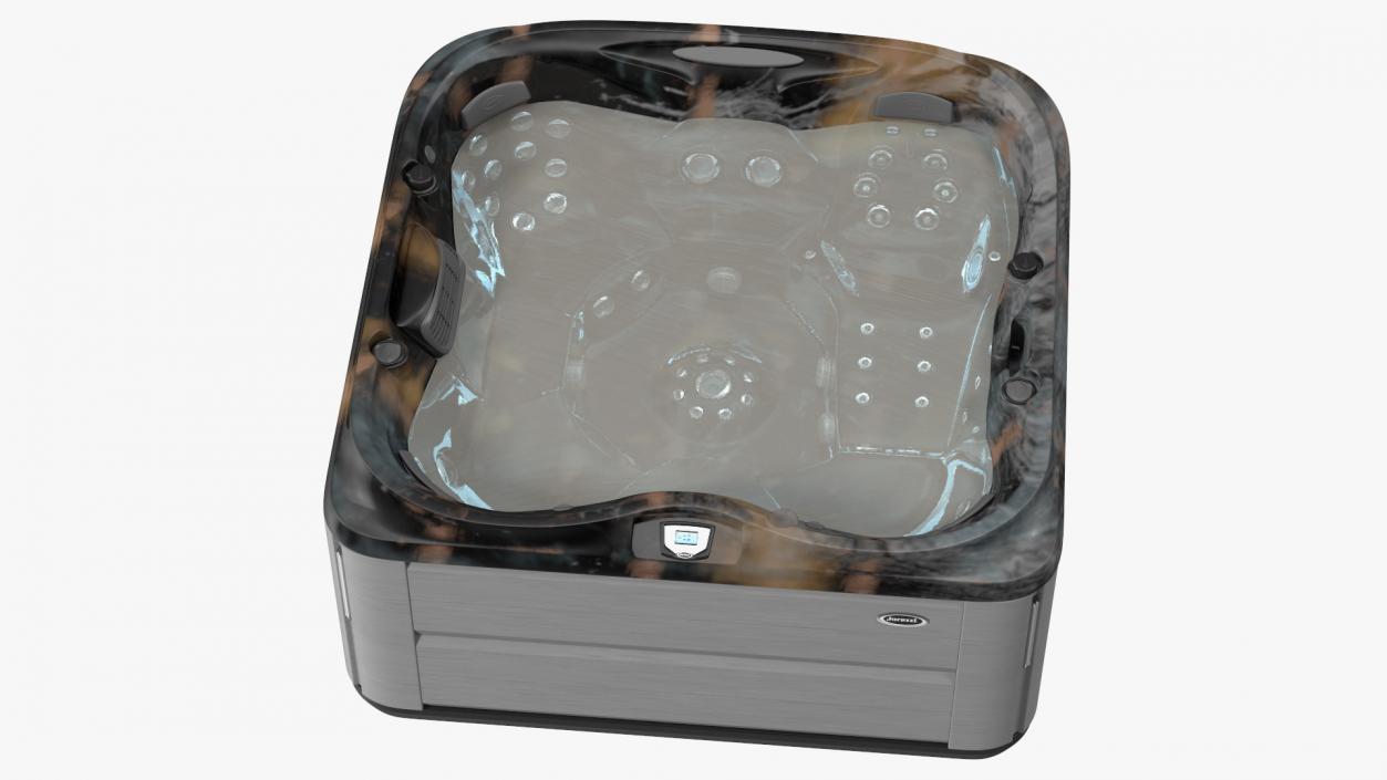 Jacuzzi J475 Spa Hot Tub Midnight with Water 3D model