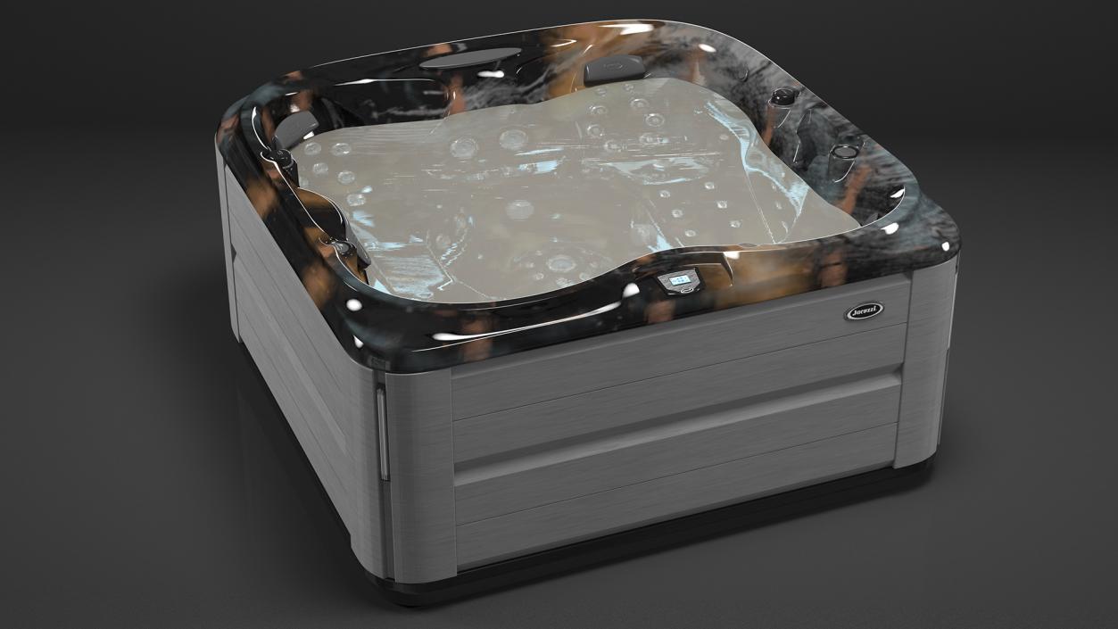 Jacuzzi J475 Spa Hot Tub Midnight with Water 3D model