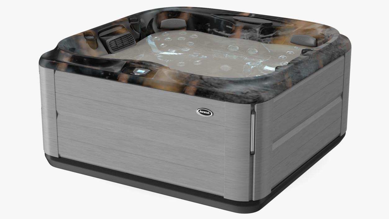 Jacuzzi J475 Spa Hot Tub Midnight with Water 3D model