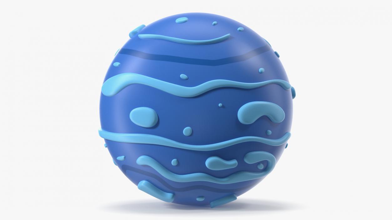 Cartoon Planet Neptune 3D