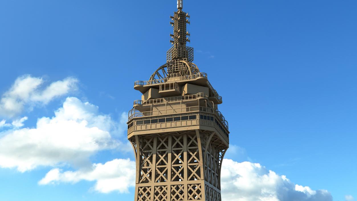 Top of Eiffel Tower 3D model