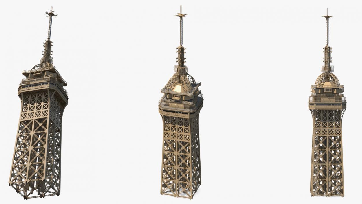 Top of Eiffel Tower 3D model