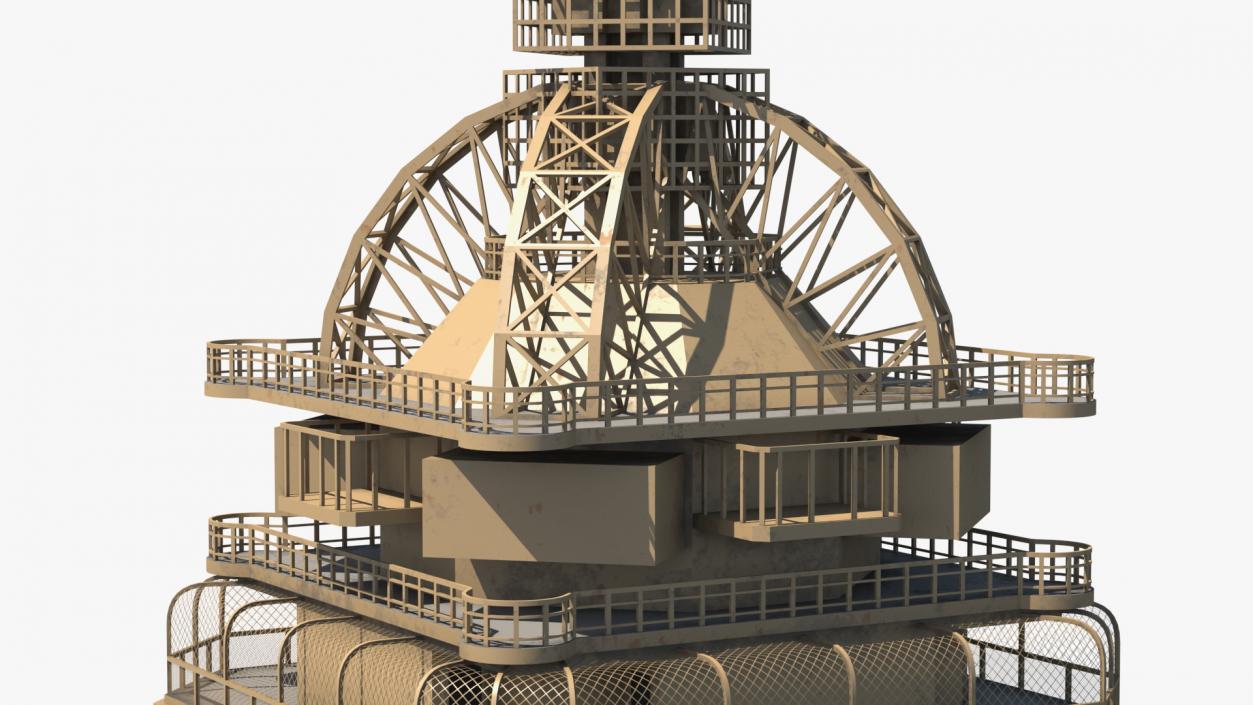 Top of Eiffel Tower 3D model