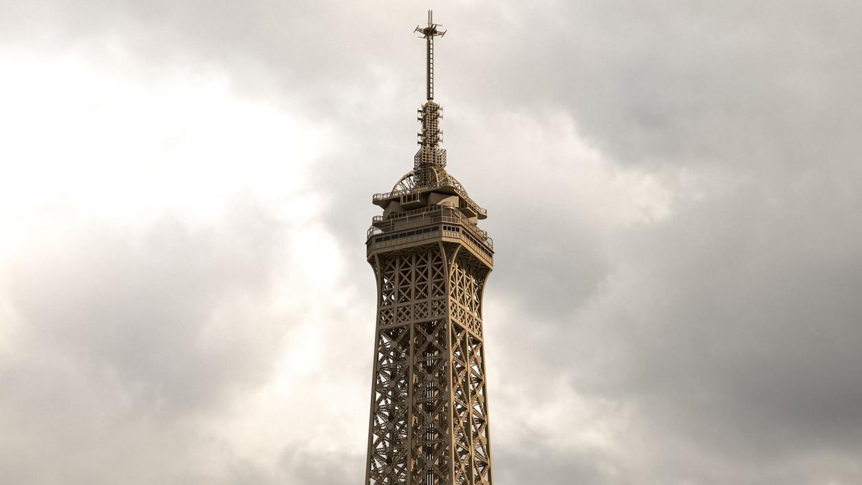 Top of Eiffel Tower 3D model