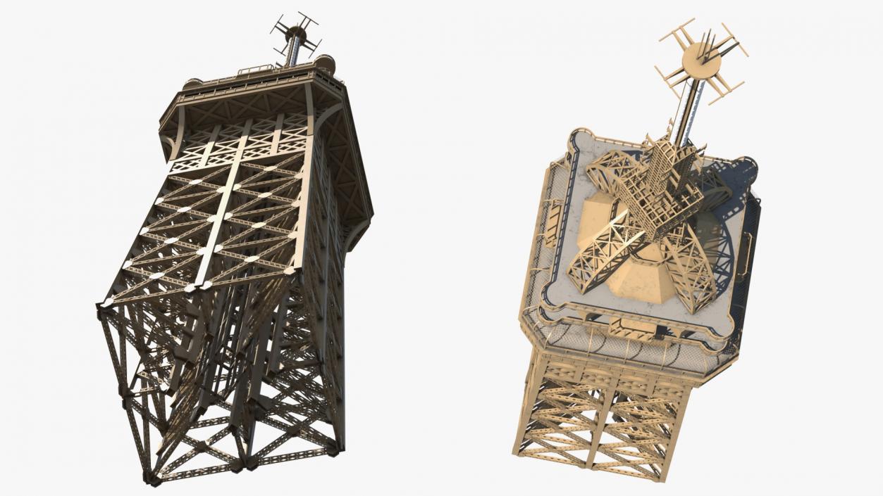 Top of Eiffel Tower 3D model