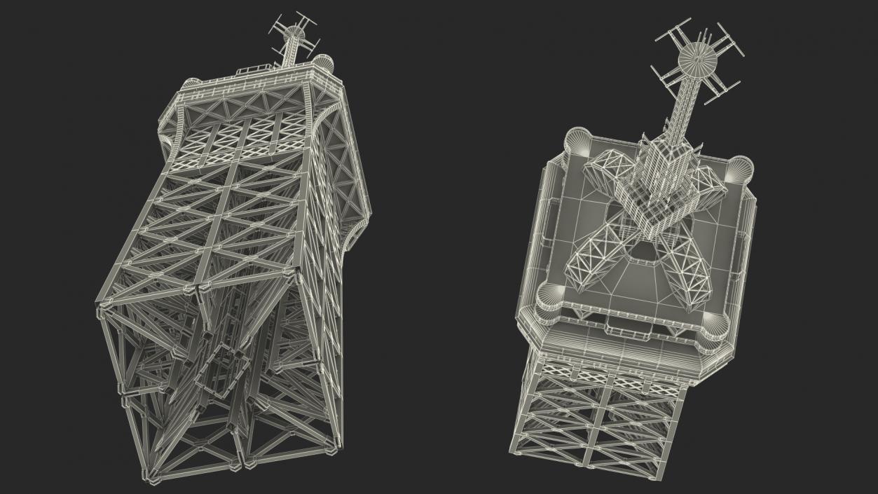 Top of Eiffel Tower 3D model