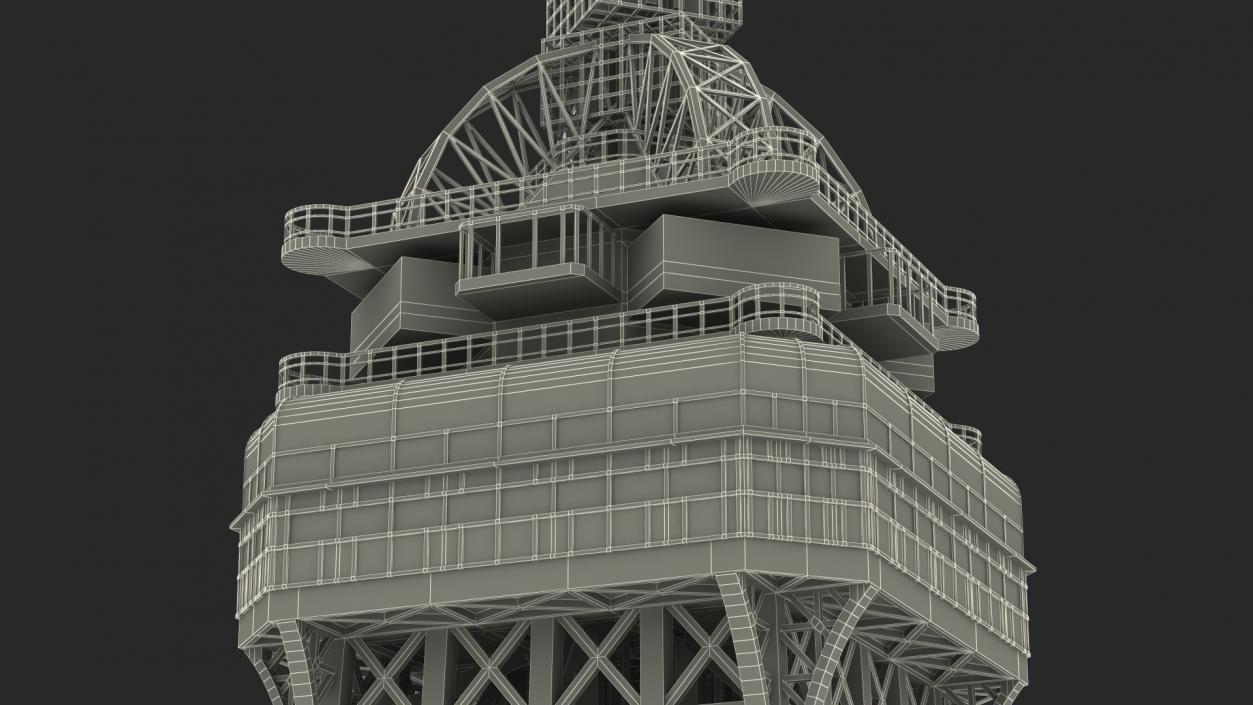 Top of Eiffel Tower 3D model