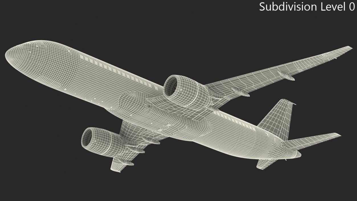 3D Comac C919 Narrow Body Airliner