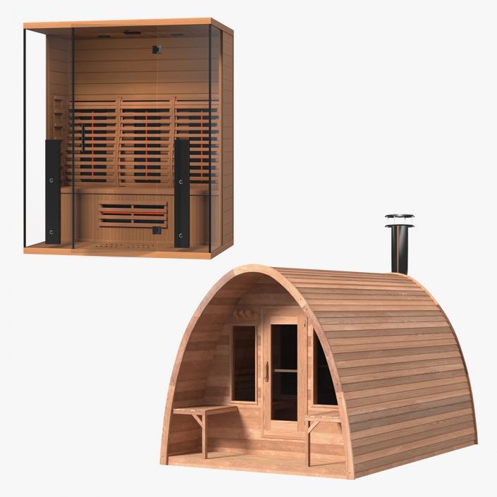 3D model Sauna Constructions Collection