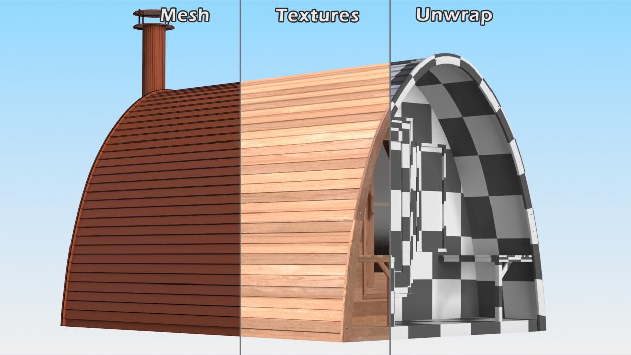 3D model Sauna Constructions Collection