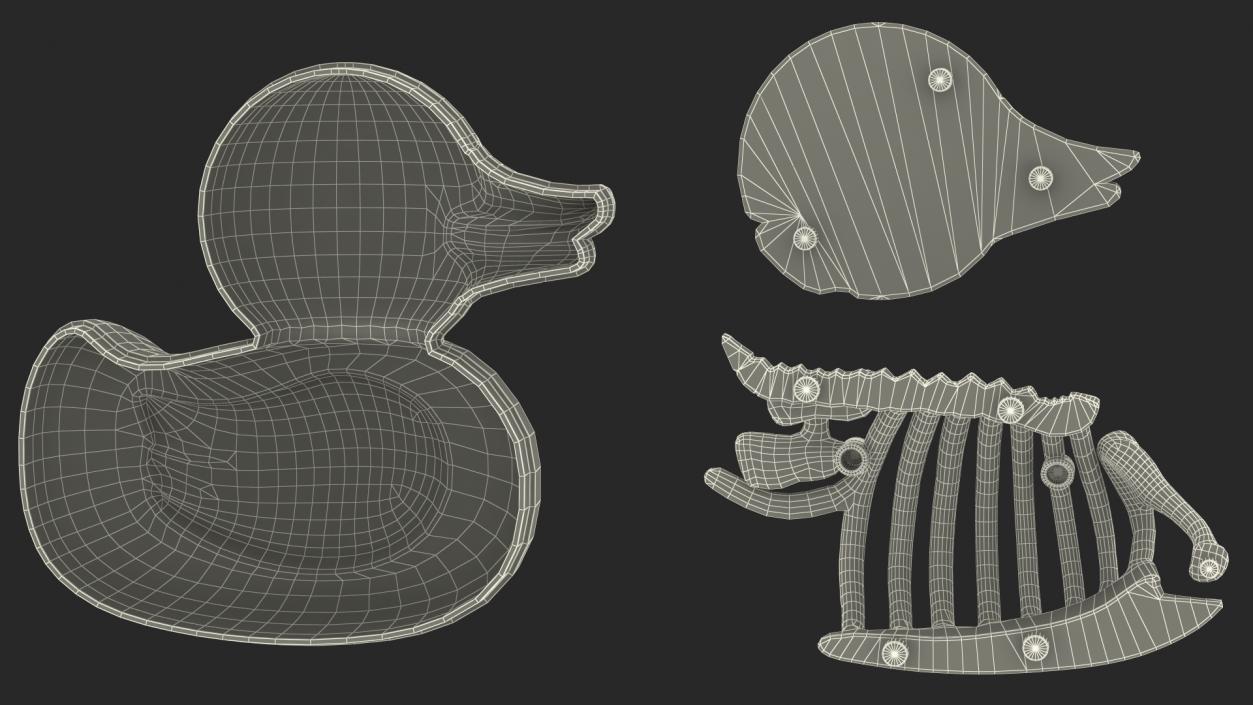 3D Bath Duck Anatomy Parts model