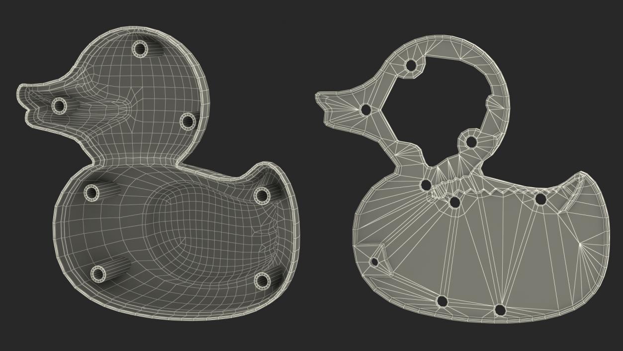 3D Bath Duck Anatomy Parts model