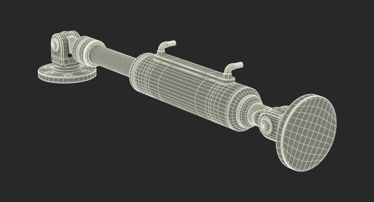 Anodized Hydraulic Cylinder 4 3D model