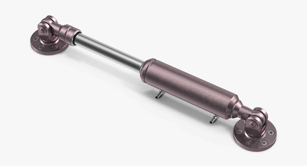 Anodized Hydraulic Cylinder 4 3D model