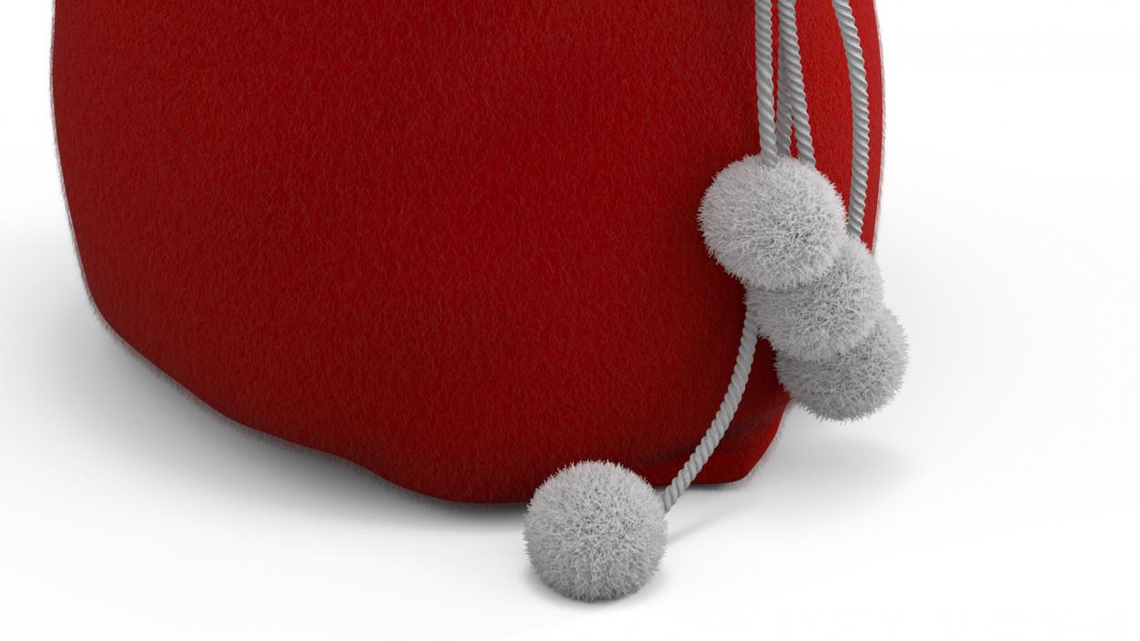 3D Santa Bag Fur model