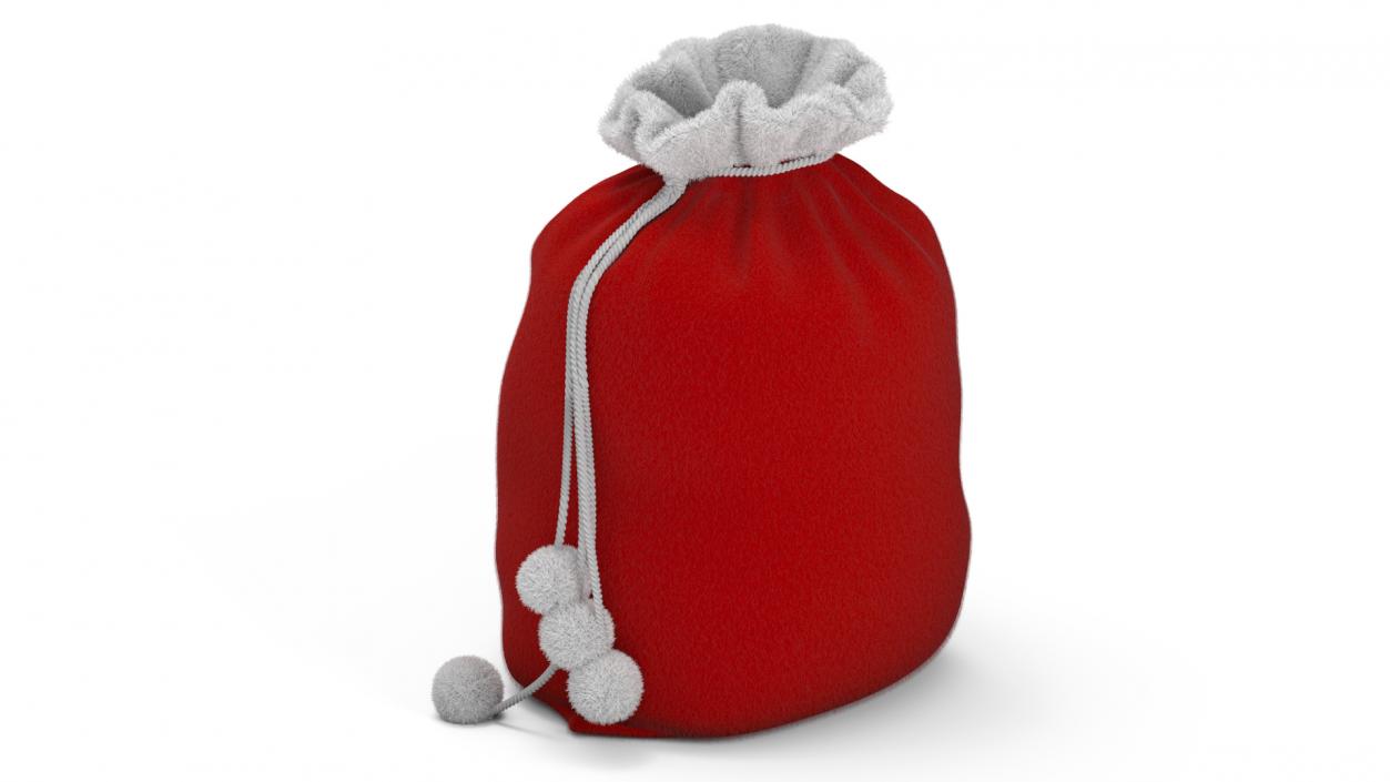 3D Santa Bag Fur model