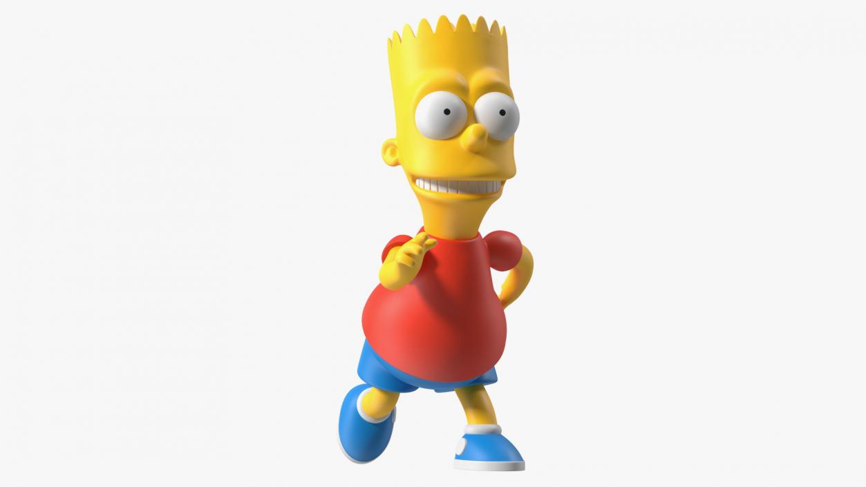 3D Bart Simpson Character Rigged for Modo model