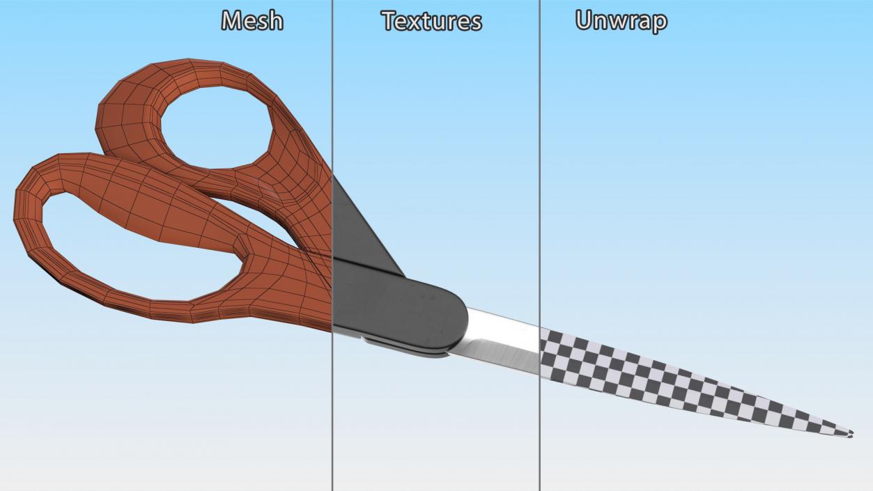 Stainless Steel Scissors 3D model