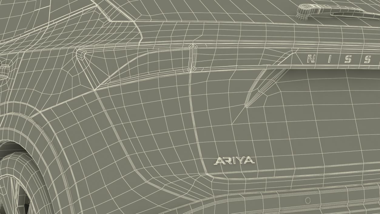 Nissan Ariya Rigged 3D model