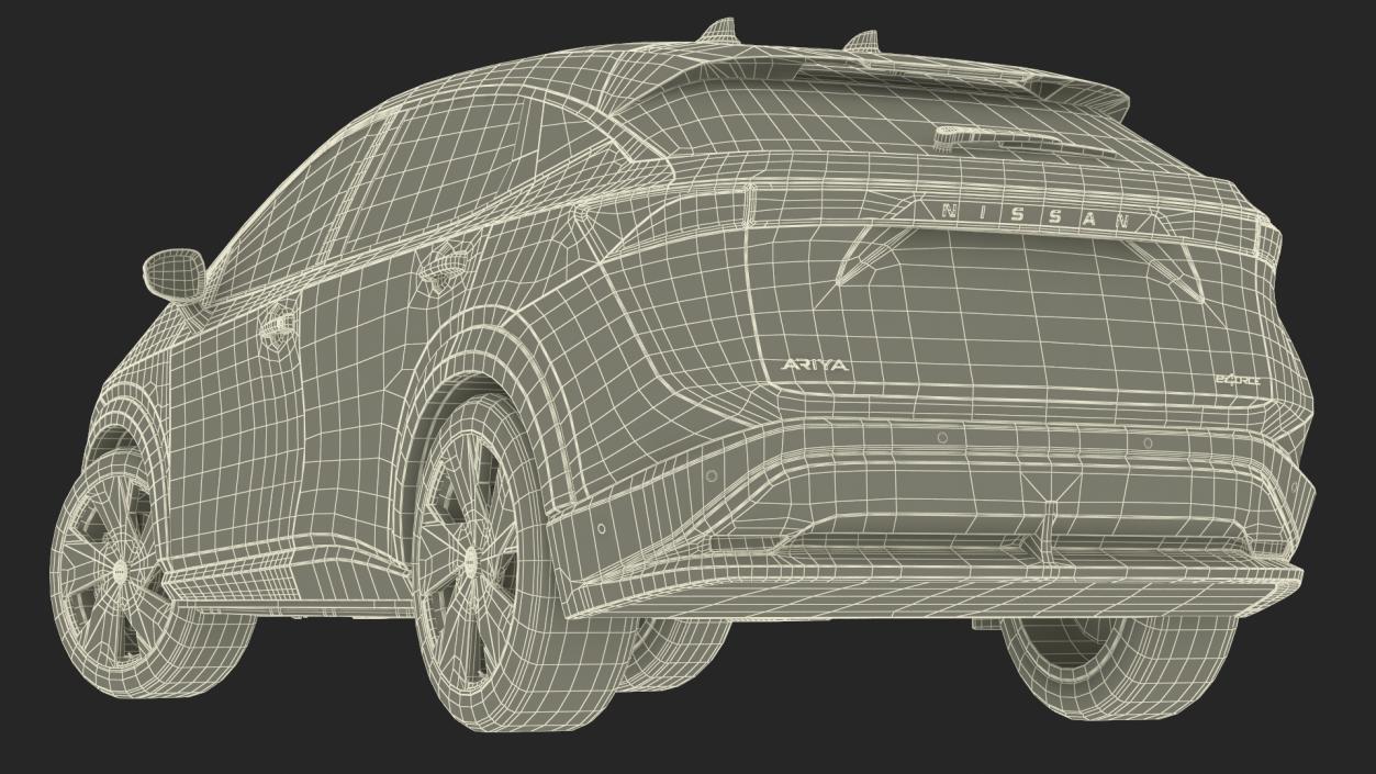 Nissan Ariya Rigged 3D model