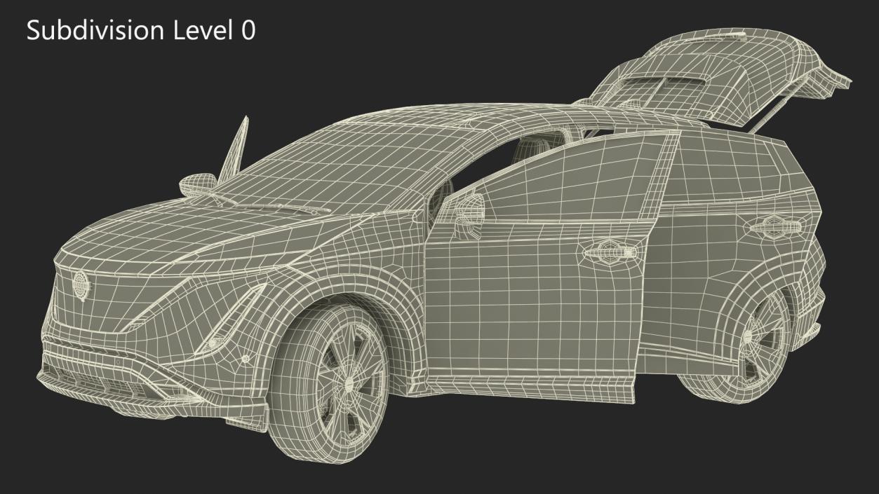 Nissan Ariya Rigged 3D model