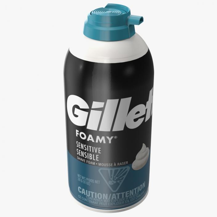 3D Shaving Cream Gillette Can