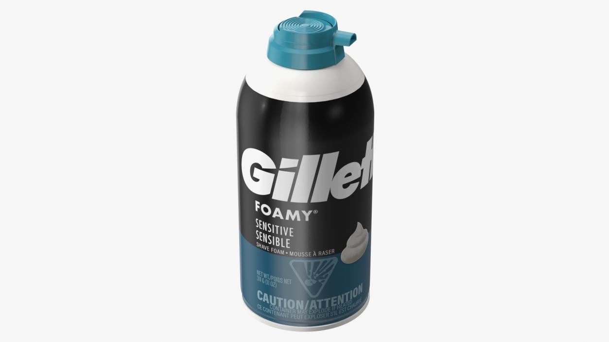 3D Shaving Cream Gillette Can