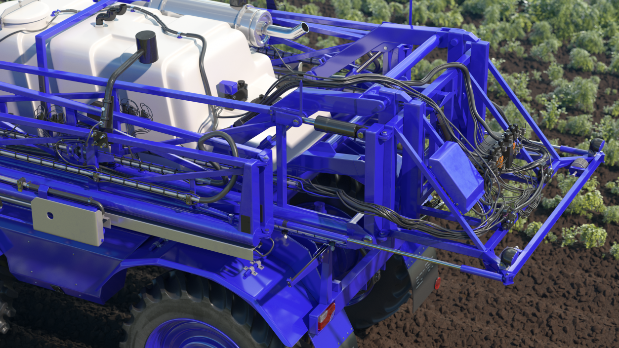 3D model Self Propelled Crop Sprayer Clean Rigged