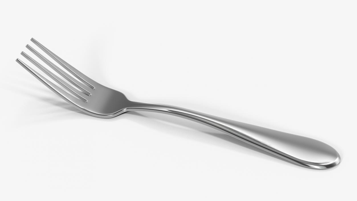 3D Silver Fork