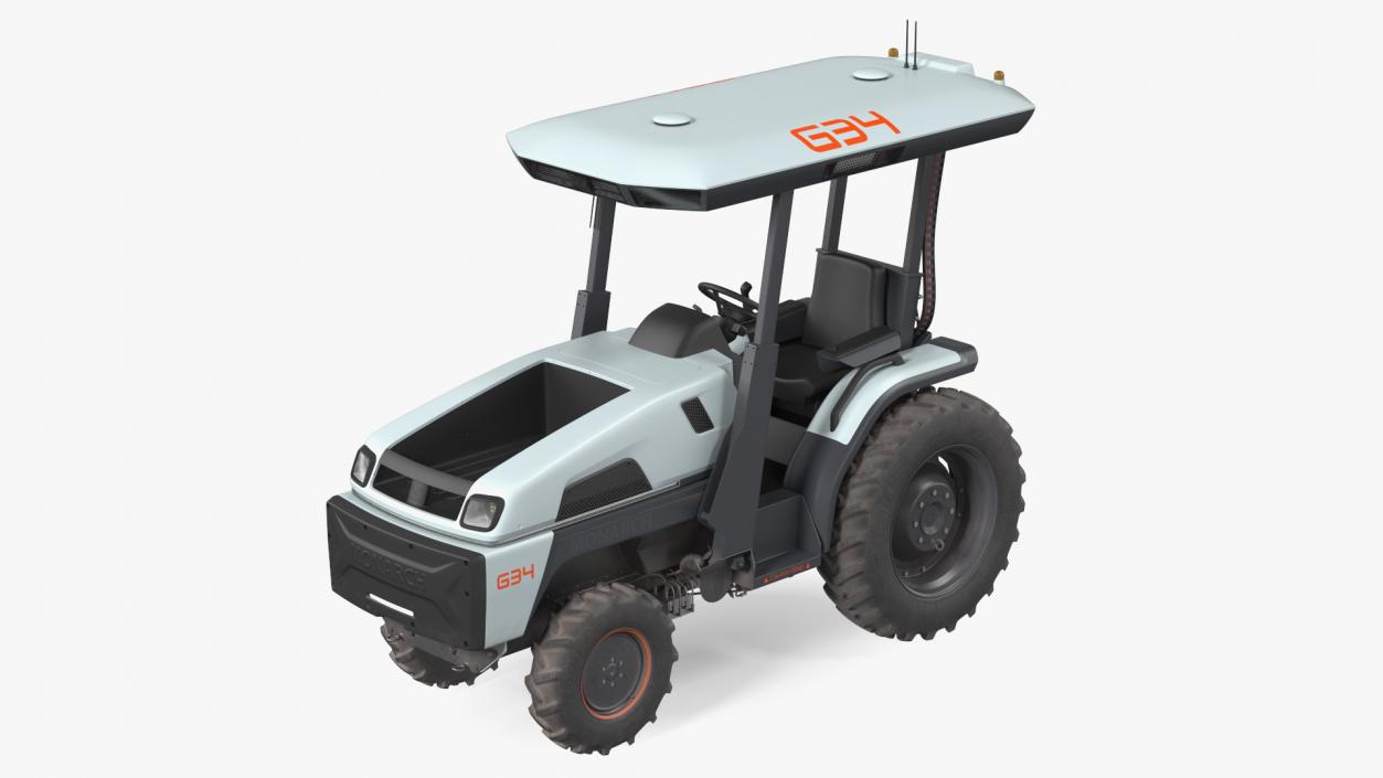 3D Monarch Self Driving Electric Tractor Dusty model