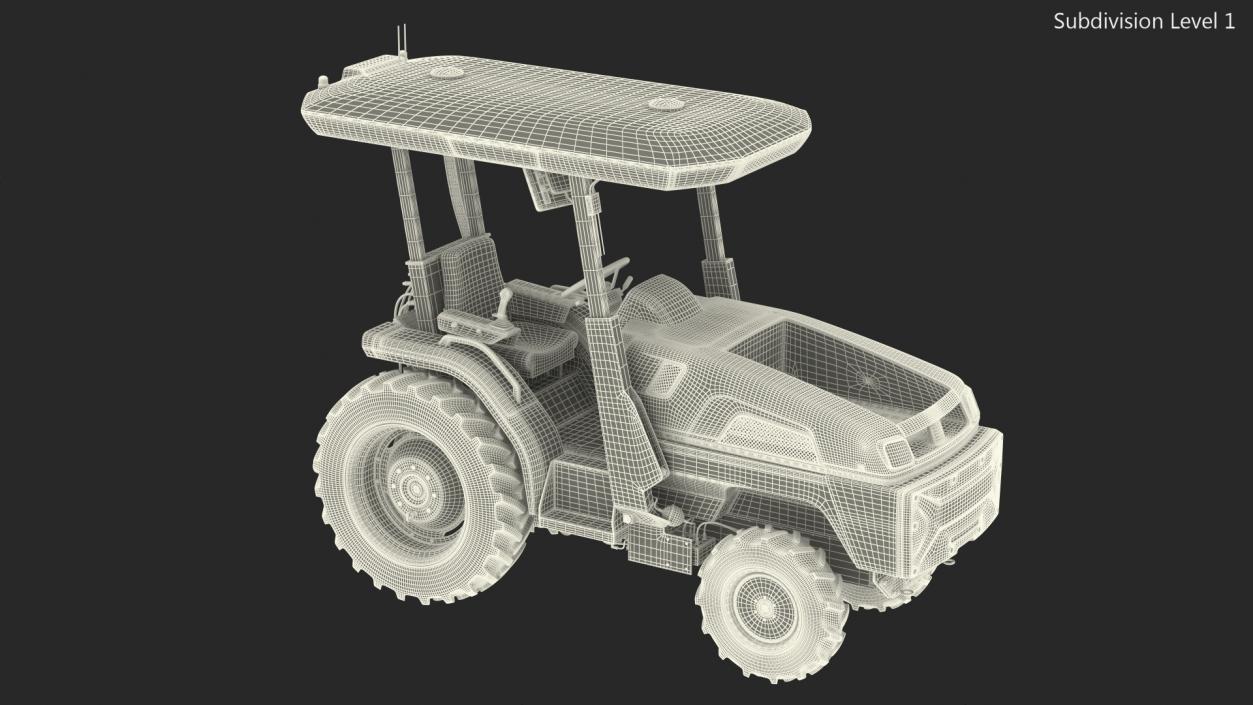 3D Monarch Self Driving Electric Tractor Dusty model