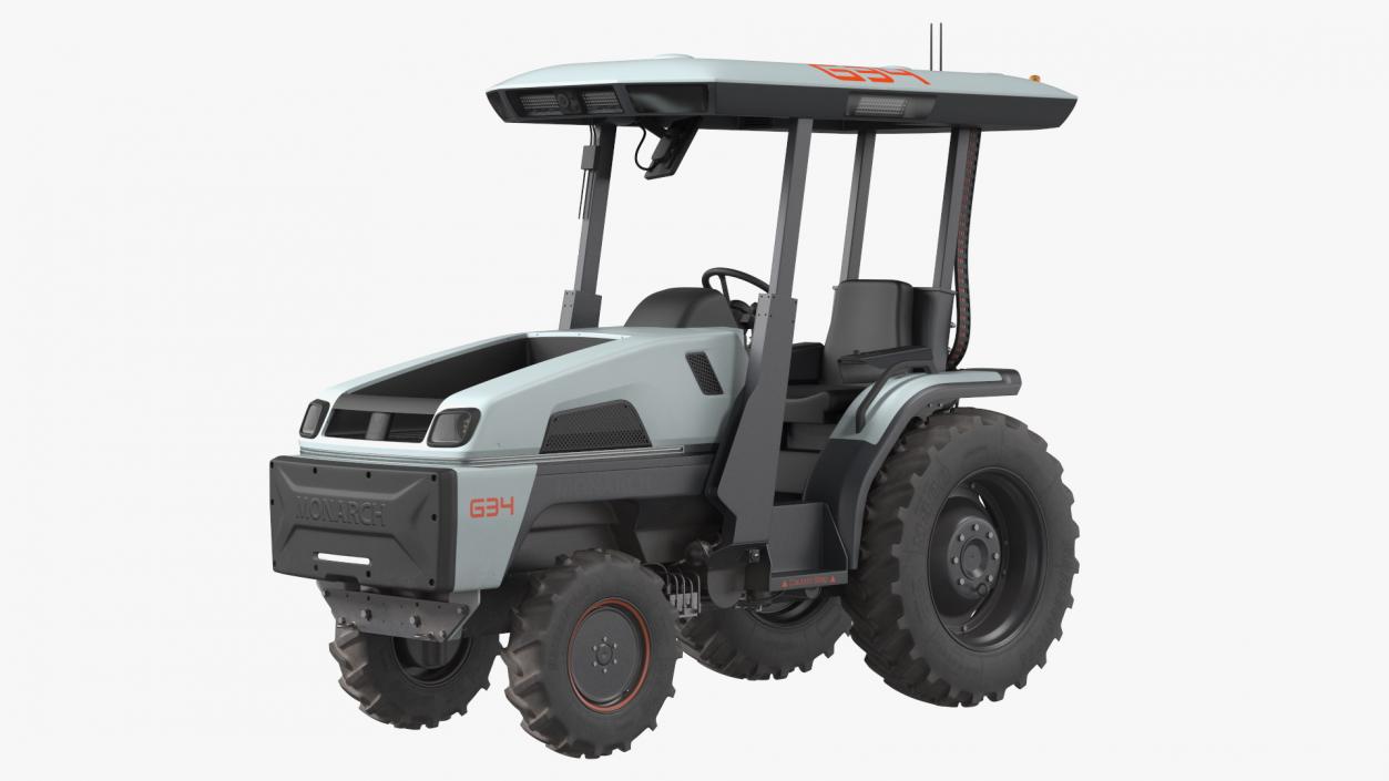 3D Monarch Self Driving Electric Tractor Dusty model