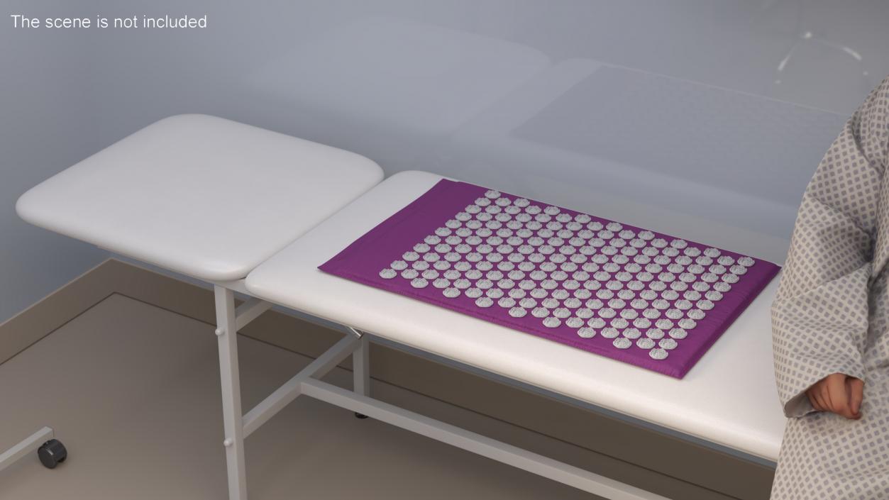 3D model Acupuncture Massage Mat Purple