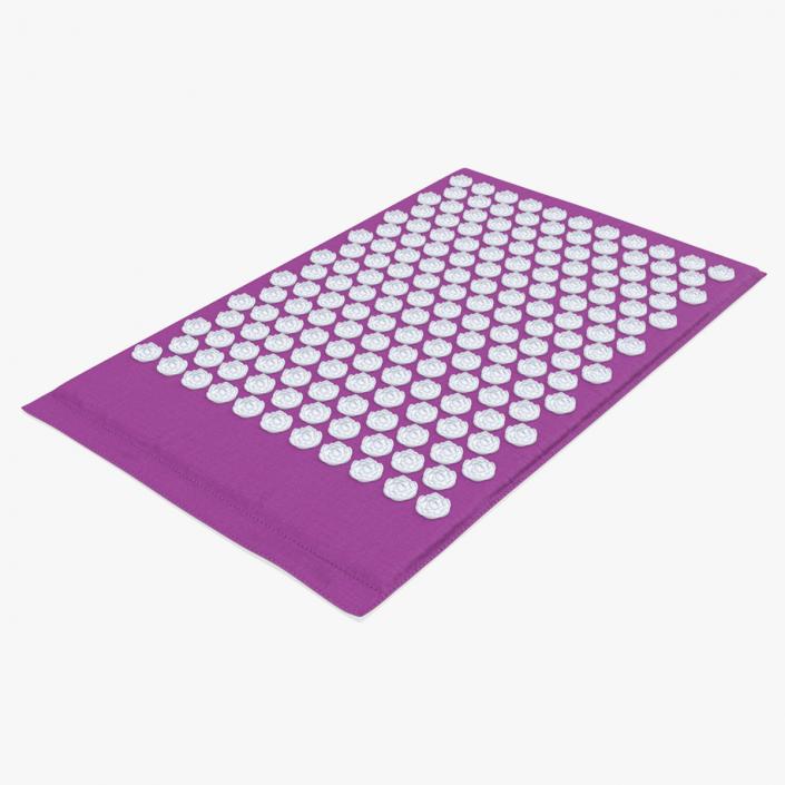 3D model Acupuncture Massage Mat Purple