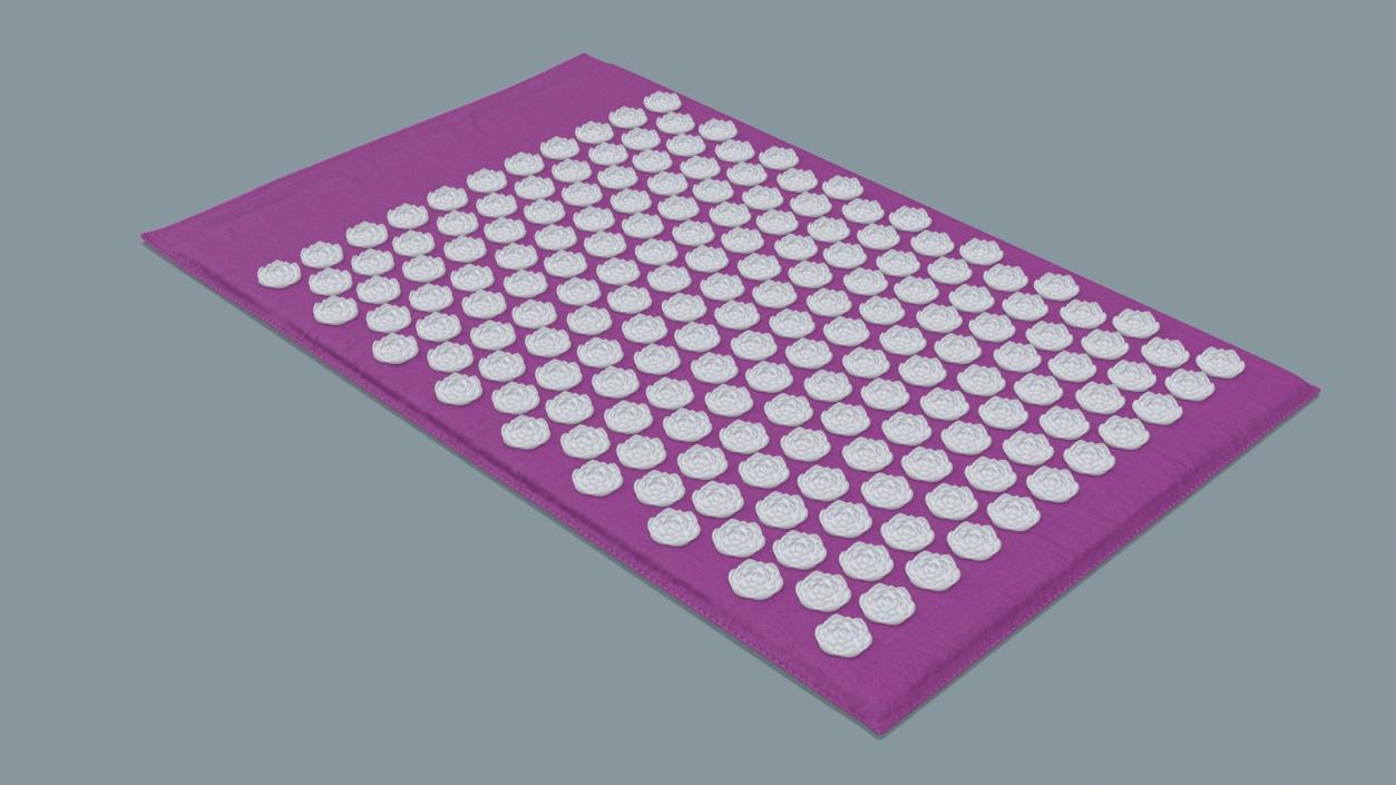 3D model Acupuncture Massage Mat Purple