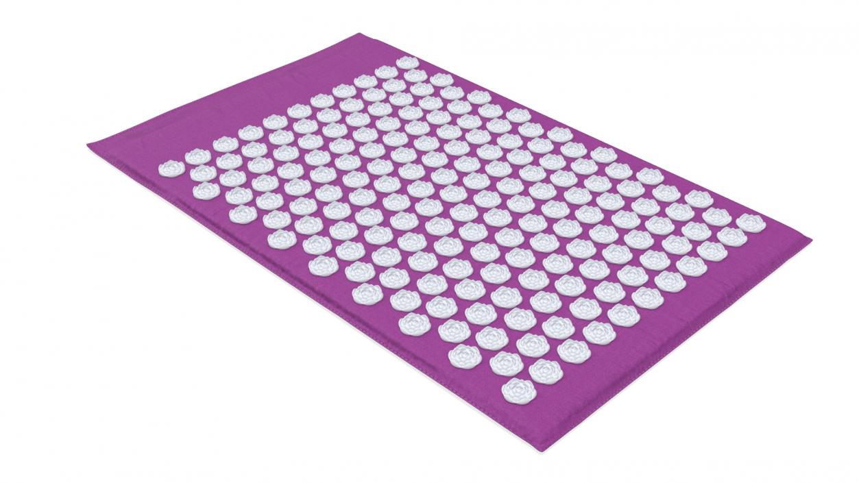 3D model Acupuncture Massage Mat Purple