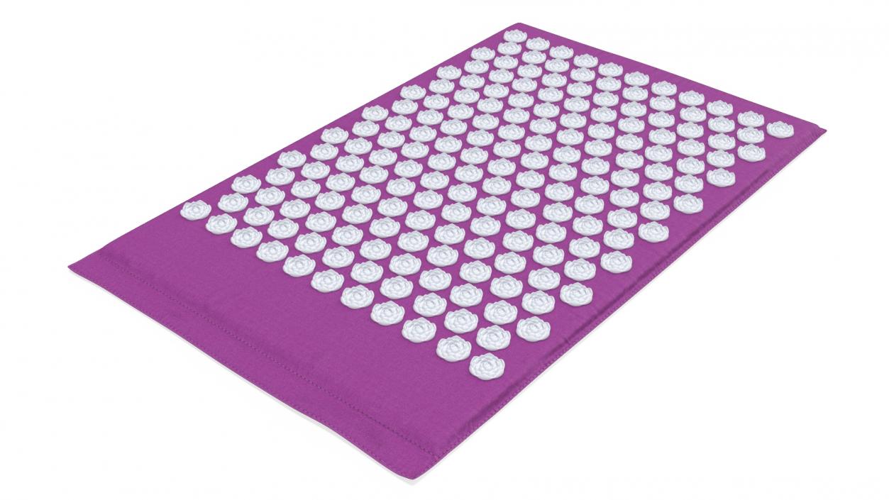 3D model Acupuncture Massage Mat Purple