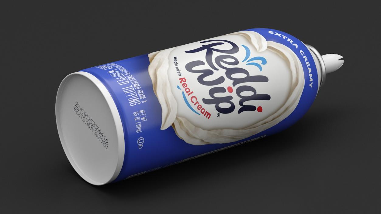 3D Creamy Whipped Topping Cans Collection model