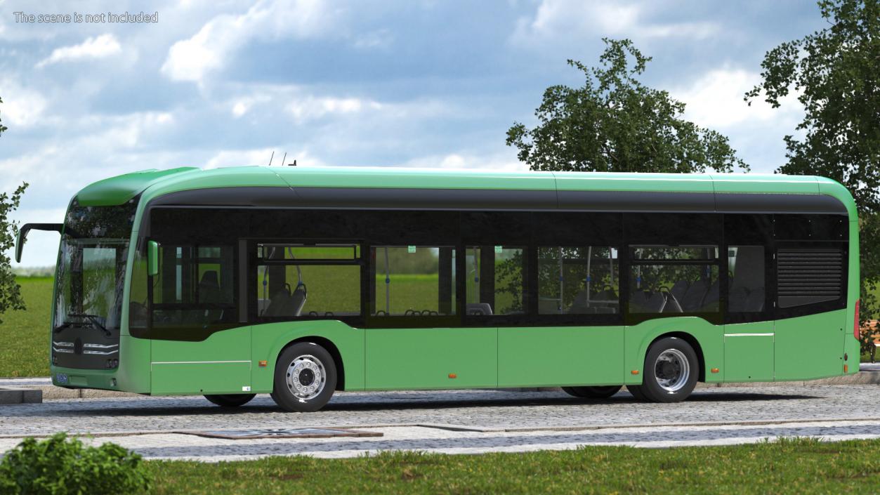 3D City Bus Two Doors model