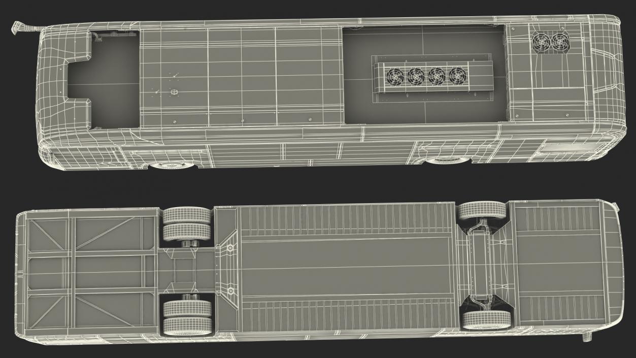 3D City Bus Two Doors model