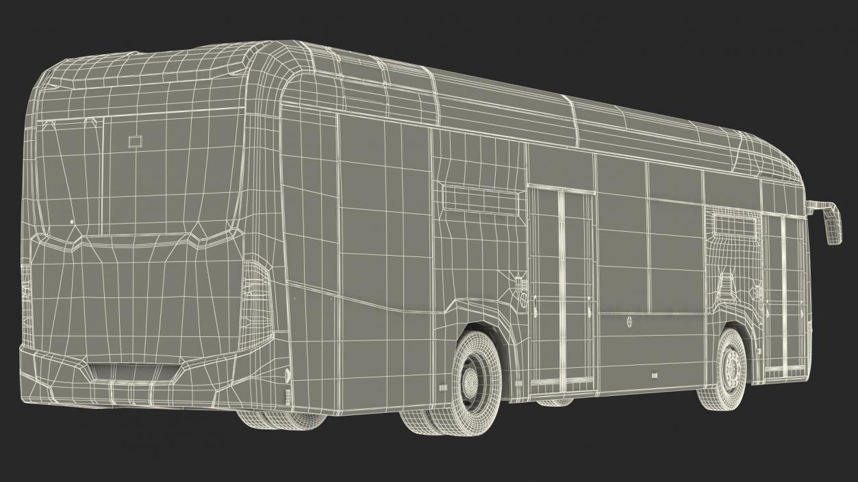 3D City Bus Two Doors model