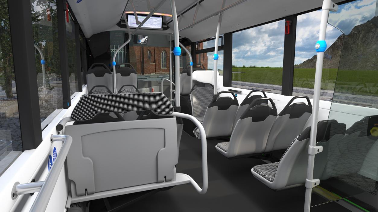 3D City Bus Two Doors model