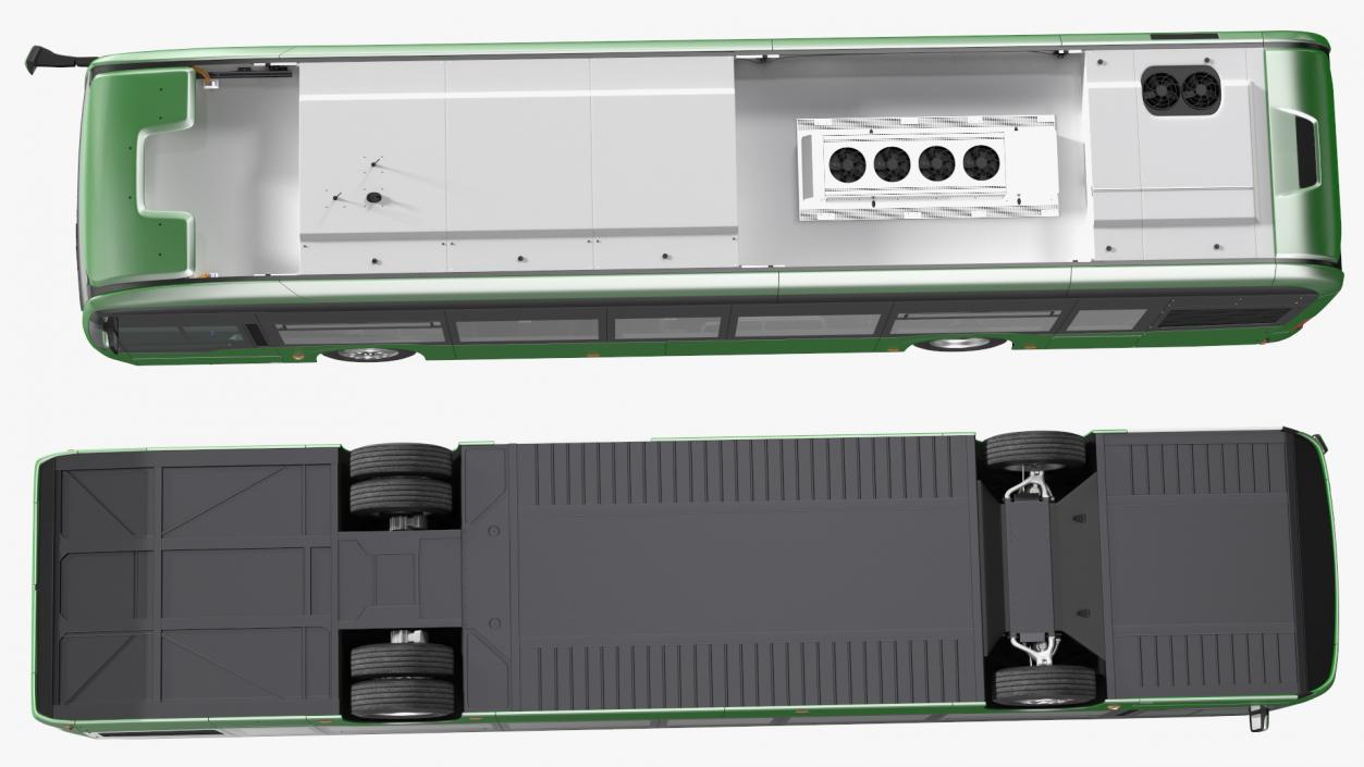 3D City Bus Two Doors model