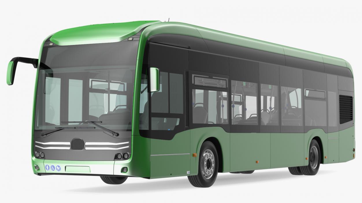 3D City Bus Two Doors model