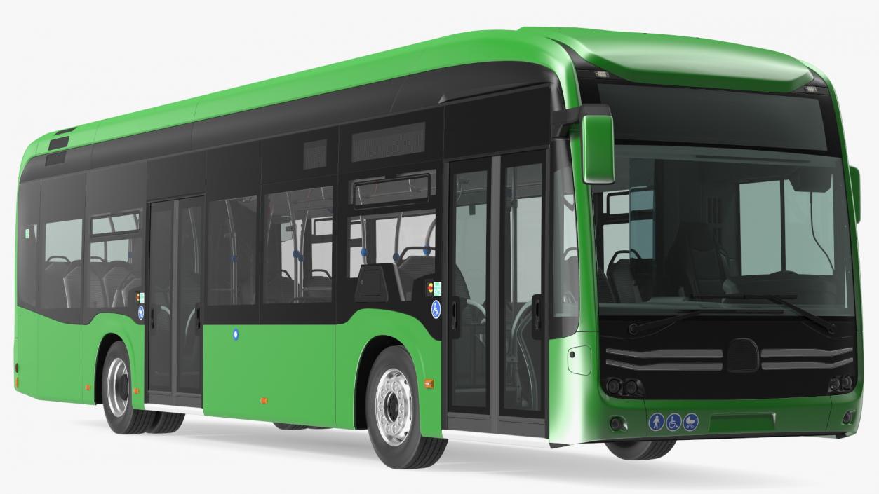 3D City Bus Two Doors model