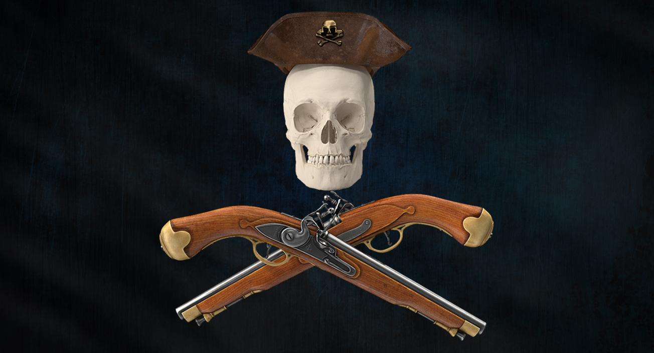 3D Pirate Props Collection model