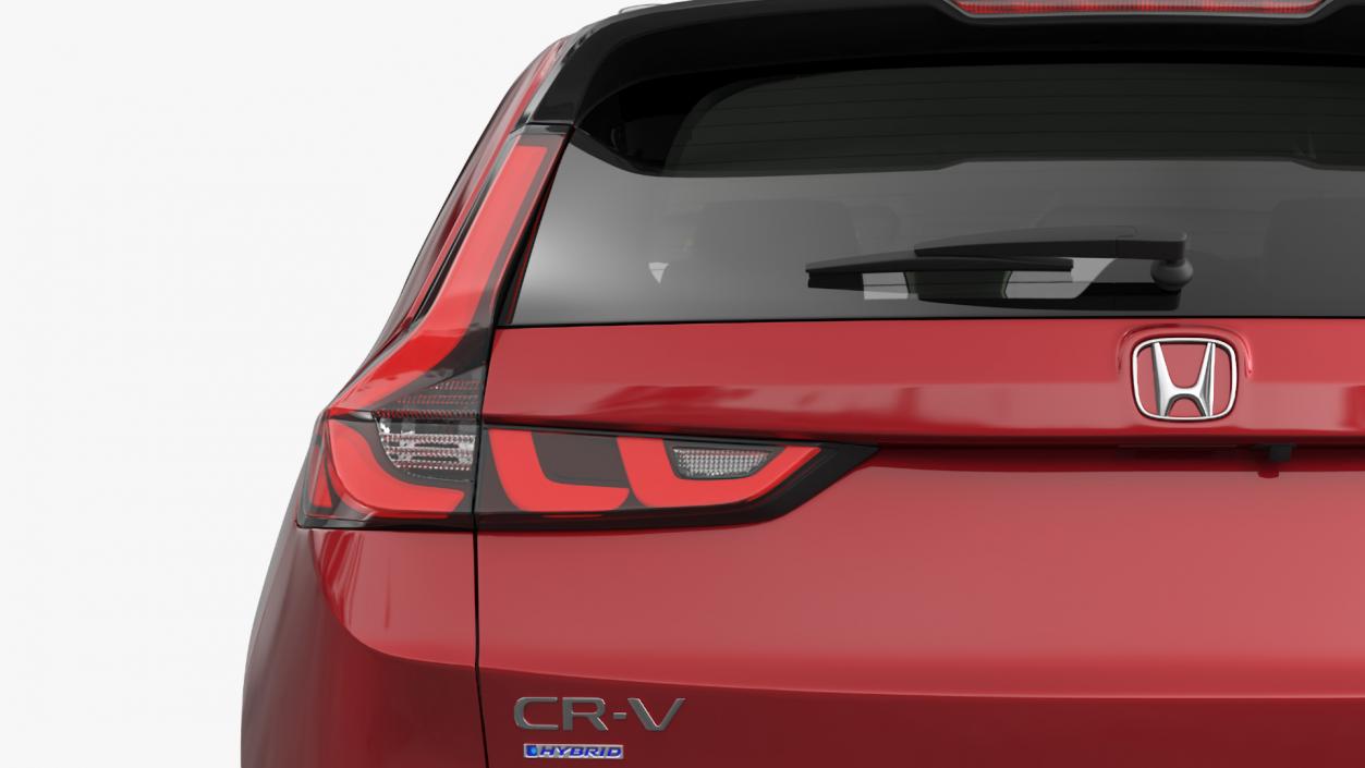 3D model 2025 Honda CR-V Red Rigged for Cinema 4D