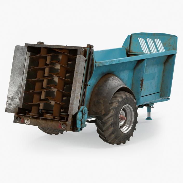 Manure Spreader Dirty Generic 3D model