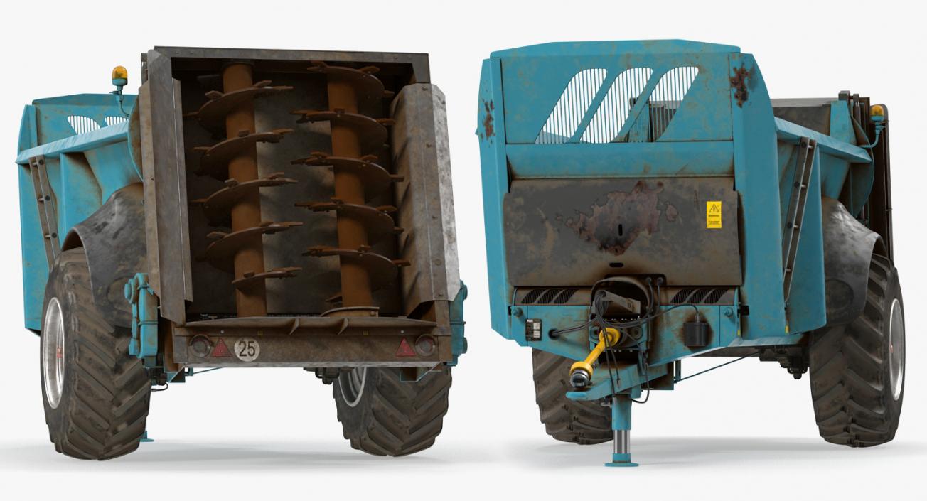 Manure Spreader Dirty Generic 3D model